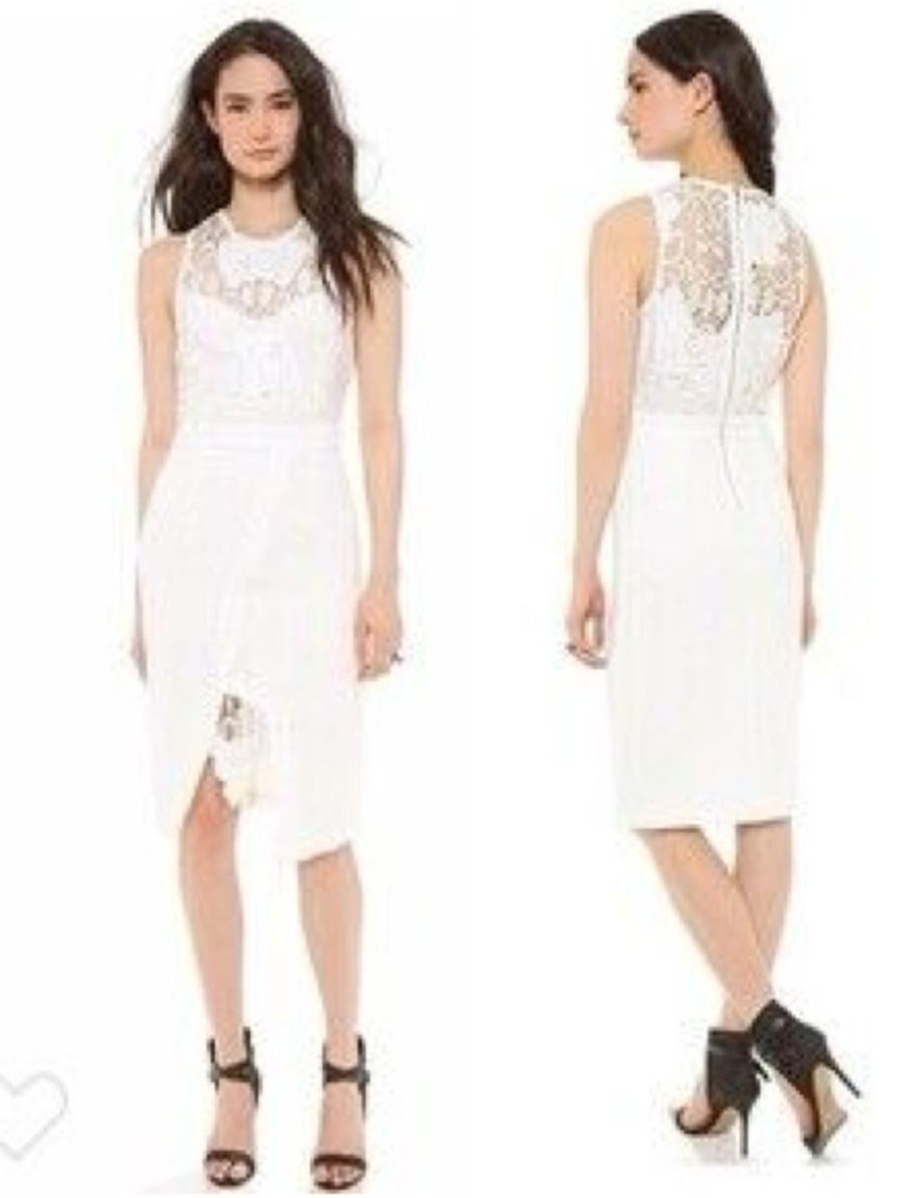 Stylestalker- Engine Ivory Sheath Dress